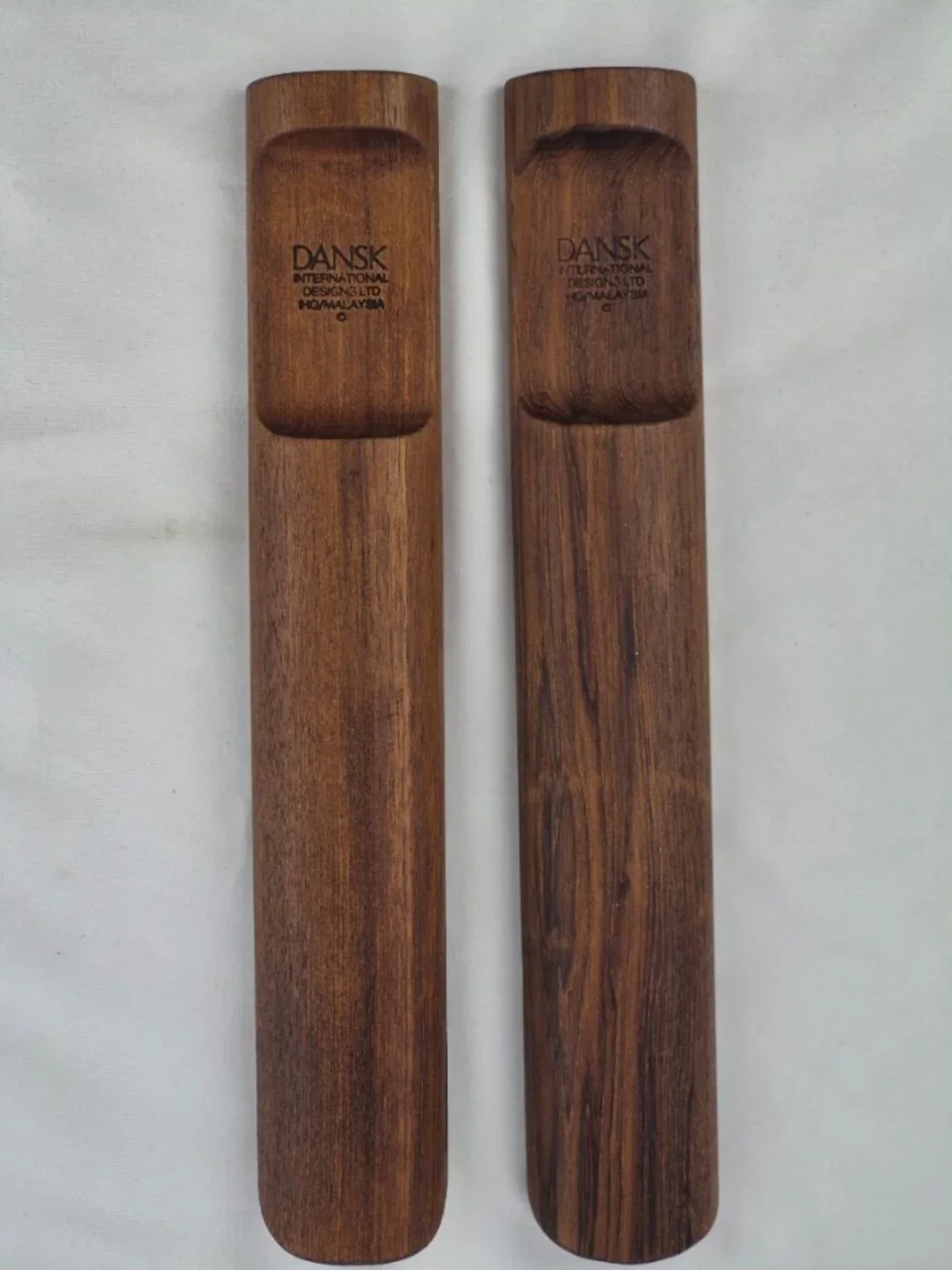 Mid-Century Modern Dansk Ellipse Teak Salad Servers by Jens Quistgaard
